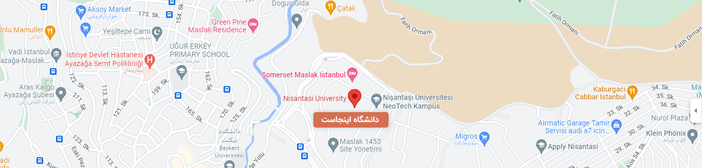 آدرس دانشگاه نیشانتاشی
